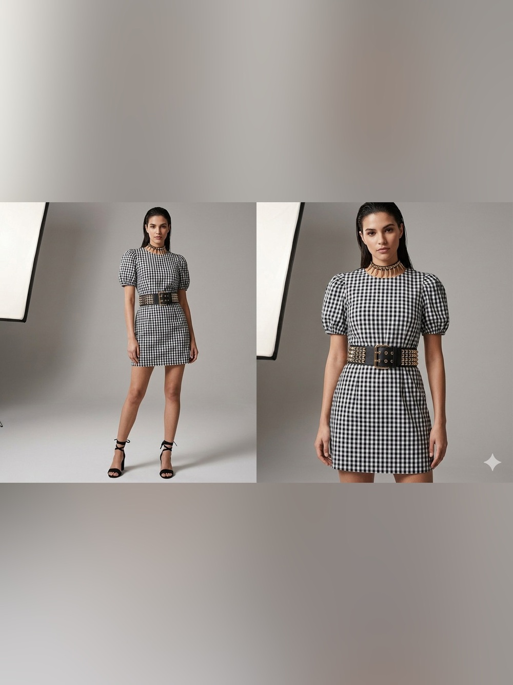 The Maximilian Trend Gingham Sheath Dress Look (4-Pc Set) Curated by @kmcloset26
